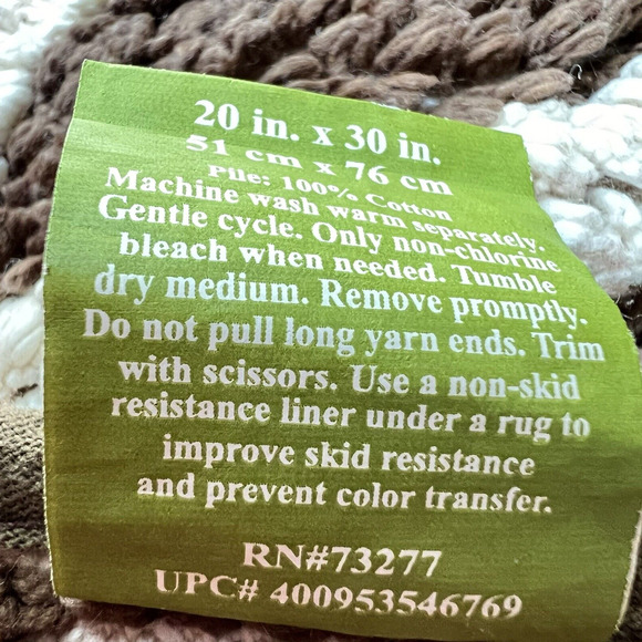 Autumn Fall HAPPY HARVEST Home Floor Door Mat Kitchen Bath Farmhouse 20x30 - Picture 4 of 4